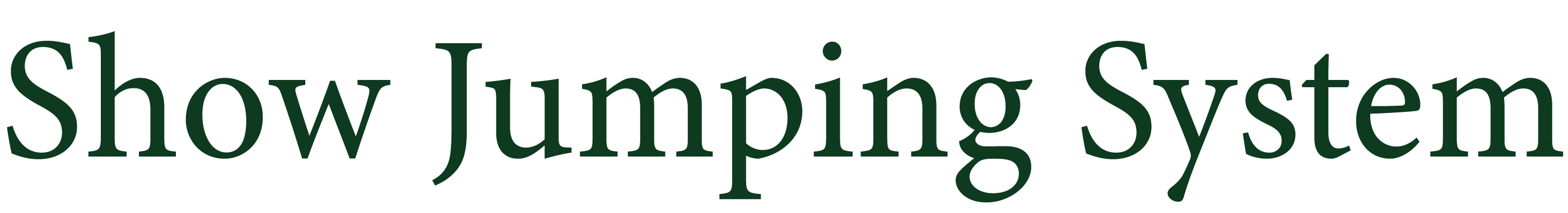 Show Jumping System